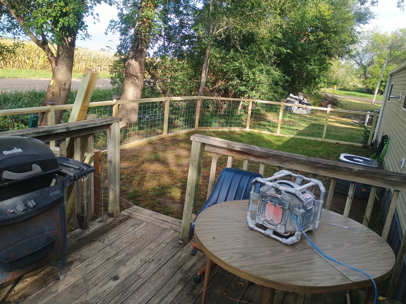 Custom outdoor fencing built and installed to suit the property’s needs.